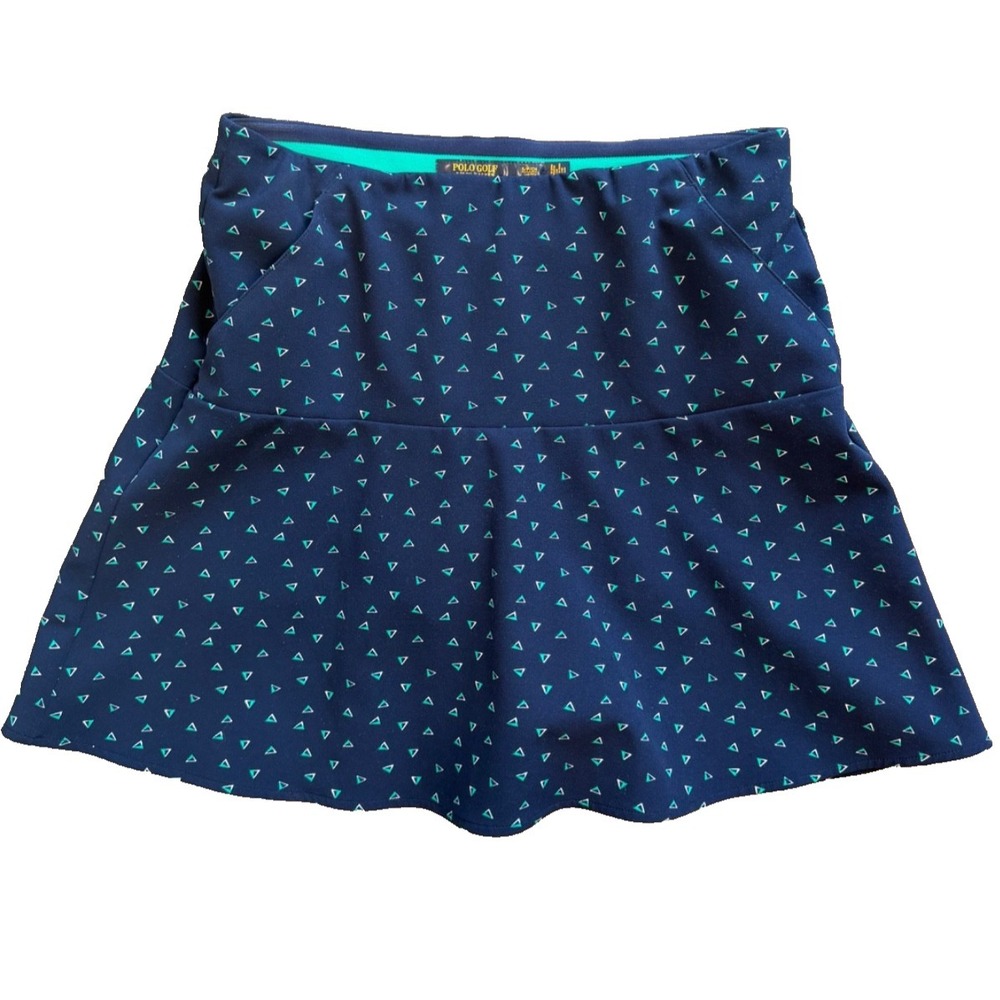 POLO GOLF Ralph Lauren Skirt Monterey Deco Navy Skort Women's Small Tenniscore